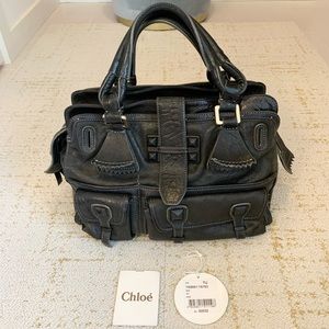 ✨Authentic Chloe goatskin Elvire tote black✨